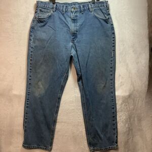 Carhartt Men's Straight/Traditional-Fit Tapered Leg Jean 44 x 30 actual 40x29.5